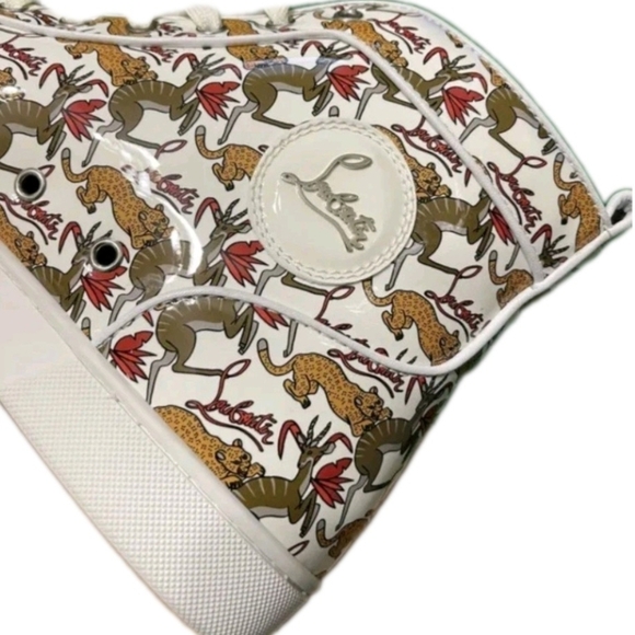 RARE Louboutin Rantus High Top Sneaker EU 44 US Men's Size 11 (EUC) - Picture 9 of 11